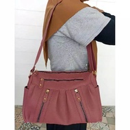TAS WANITA TERBARU 2025 PAPIRUT KULIT JERUK TEBAL SIZE L 35X24
