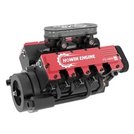 VIVEE TOYAN FS-V800G V8 Engine Model Kit, 28cc Eight-Cylinder Four-Stroke Water-Cooled Engine Model,