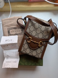 Gucci horsebit 1955 full set 斜孭袋 手機袋