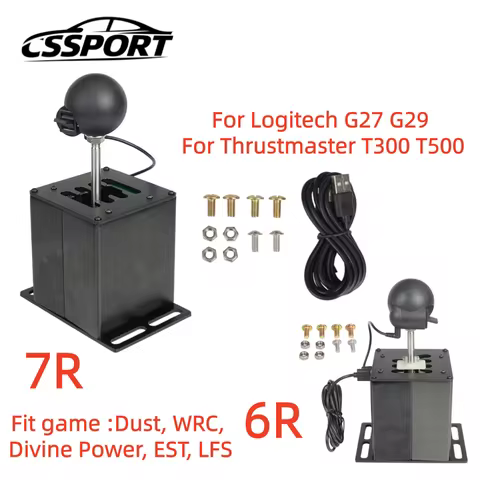 6R or 7R PC USB H Gear Shifter For Logitech G27 G29 G920 G923 Thrustmaster T300 T500 ETS2 Simracing 