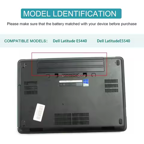 Laptop Battery for Dell Latitude E5440 E5540 Battery Type VVONF VV0NF N5YH9 CXF66 F49WX 0K8HC 1N9C0