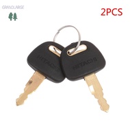 [GrandLarge] 2 PCS H800 Excavator  Key For Hitachi ZAX ZAXIS Grab BU0028 Zax ex60 / 70 / 120 / 200 /