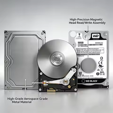WD BLACK 500GB 3.5" Hard Drive Disk SATA III 5400 RPM 500GB 1T 2TB HD Hard Disk For Monitoring Deskt