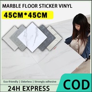 45X45CM marble tile sticker Vinyl tiles Flooring self adhesive Marble Floor Stickers waterproof bath