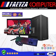 PC Rakitan Fullset Intel Core I5 Ram 16gb HDD 500gb VGA 4GB LED 19 inch