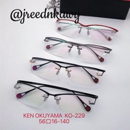 KEN OKUYAMA  MODEL KO-229 SIZE 56口16-140  眼鏡   （SF包郵）