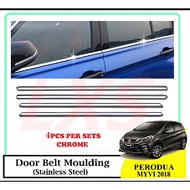 MYVI 2018 CAR WINDOW MOULDING CHROME TRIM 4PCS