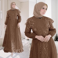 Maxi Safira New Party Dress (ML XL XXL 3XL) Wedding dress full front and back brocade dress/ Event u