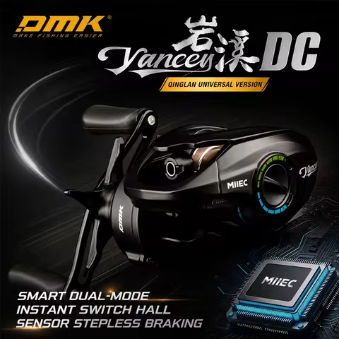 DMK Yancey Qinglan DC Baitcasting Reel Versatile 144g 8.5:1 Gear Ratio 4kg Max Drag 11+1 BB Dual Mod