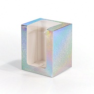 20 hộp giấy 8x8x10cm có cửa'sổ trưng bày, phù hợp để đựng ly rượu vang 9oz, nến, quà tặng tiệc cưới 