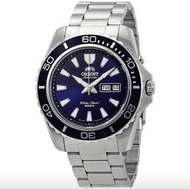 only hk$900, 100% new 日本東方錶Orient Men's Orient Mako XL FEM75002DR Blue Dial Stainless Steel Men's Watch手錶
