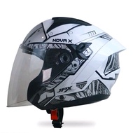 JPX Nova X Motif N2 Ultrabots JPX Helmet Half Face DOT SNI