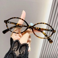 Retro Anti Blue Light Computer Glasses Frame Women Oversized Y2K Trendy Fashionable Stylish Eyeglass