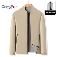 Cozy Up Men's Lightweight Reversible  Jacket Windproof coat formal for men formal jacket for men for