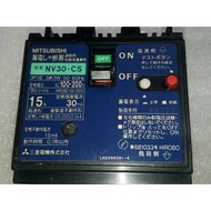 NV30-CS NV50-CS Leakage Switch 100-200V 3P 5-10A 30mA Overload+Leakage Mitsubishi Made In Japan
