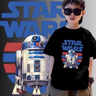 Baju kids  Yoda Star Warscasual 100% Cotton Round neck Short-sleeved T -Shirt for Boys and Girls#33