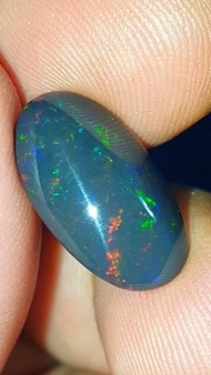 Promo batu cincin kalimaya black opal solid asli banten