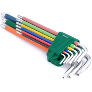 9-piece multicolored torx star head hexagon set SATA 09702CH
