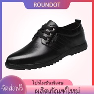 Leather shoes2021รองเท้าหนังธุรกิจสไตล์อังกฤษระบายอากาศสำหรับผู้ชายสไตล์ใหม่