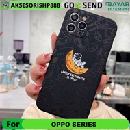 Case Oppo A57 A77S A74 A95 F19 A5S A7 F9 A12 A11K Cute Astronot