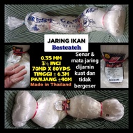 BEST CATCH STRING NET 0.35MM 31⁄2 INCH FISHING NET FISHING NET GOOD ADHESIVE BAWAL NET CRAB NET, CRA