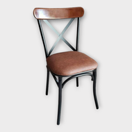 [Freeship] Ghế café lưng cao IBIE Bistro chân sắt sơn tĩnh điện tùy chọn màu sắc mặt ghế