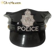 ChicHaven หมวกเครื่องแบบหมวกสำหรับตำรวจชุดคอสตูมหมวกสำหรับผู้หญิงหมวกเด็กส่งหนังสือพิมพ์สำหรับชุดตำร