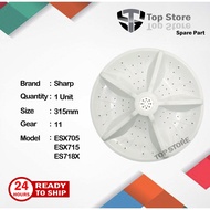 Sharp Washing Machine Pulsator 315mm Gear11 ESX705 ESX715 ES718X