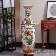 S/🌔Jingdezhen Ceramic Pastel Large Vase Floor Living Room Large Vase Home Furnishings Ornaments Housewarming Factory SKA