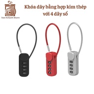 (Hoo Toc HCM03) Digital wire lock, 4-digit suitcase lock, helmet lock, mini lock, digital lock, 4-di