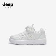 Jeep Jeep Children's Shoes 2023 Autumn Boys Knot Button Sneakers Girls Casual Shoes Children White S