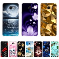A35-Flower Moon theme Case TPU Soft Silicon Protecitve Shell Phone Cover casing For Samsung Galaxy a3 2016/a5 2016/a7 2016/a9 2016/a9 pro 2016