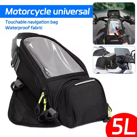 Motorcycle Fuel Bag Mobile Phone Touchable navigation bag Waterproof Tank Multifunctional Small Oil 
