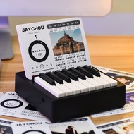 2024 Mini Piano Calendar Can Play Jay Chou Desk Calendar 2023 Desktop Decoration Merchandise Birthday Gift2024年迷你钢琴日历可弹奏周杰伦台历2023桌面摆件周边生日礼物
