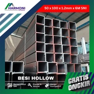 Harga Besi Hollow Hitam 5x10 Cm ( 50 x 100 ) Tebal 1.2mm Panjang 6 M