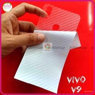 Vivo V9/ V11i carbon skin back cover in 3D, black