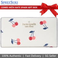 Kate Spade Wallet In Gift Box Long Wallet Medium Wallet Dancing Cherrie Large Slim Bifold Wallet Cream Off White # K6020