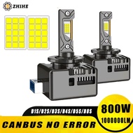 D1S D3S LED Car Headlight Bulb D2S LED Canbus D4S D5S D8S 6500K Car Lamps HID Xenon Upgrade Kits 1:1