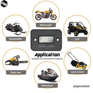 OSR New Tach Vibration Hour Meter Hour Counter RPM Counter Waterproof, LCD Screen Operating Hour Met