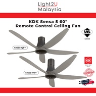 KDK K15Z5 Sensa 5 60" Ceiling Fan (REY) (Long Pipe)/ QEY (Short Pipe)