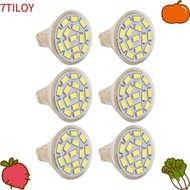 7TILOYSHOP 6PCS MR11 LED Bulb, Glass 3W GU4 LED Bulb, Durable 12V LED Light Bulb Ceiling Lights