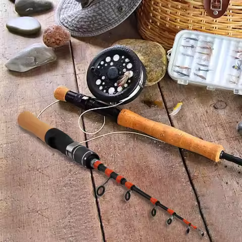 1pc Portable Telescopic Casting And Spinner Fishing Rods UL Horse Mouth Rod 4-10lb Carbon Fishing Fi