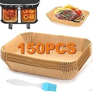 Air Fryer Disposable Paper Liners, 150PCS Air Fryer Parchment Paper Liners 8.7x5.5" Rectangle Parchm