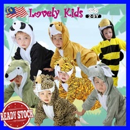 [READY STOCK] 2y-9y Kids Animal Costume Jumpsuit Theme Jungle Children's Day Birthday Party - Lion/ Bee/ Leopard /Zebra/儿童动物表演生日演出服（老虎，狮子，豹，斑马）Harimau,Singa,Jaguar-A0001