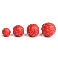 Cinnabar Coin Loose Beads