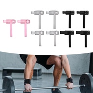 [lzdjlmy1zs] Set of 2 Weightlifting Wrist Straps with Double D-rings, Fitness Equipment, Padded Weig