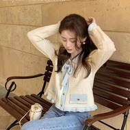 LOVE GOLD BUTTON CARDI KOREAN CARDIGAN SWEATHER KOREAN SWEATER WOMEN PREMIUM KNIT MATERIAL Cardigan 