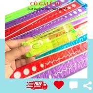 Combo of 3 20cm flexible rulers, 30cm flexible ruler, durable flexible ruler, flexible ruler for stu