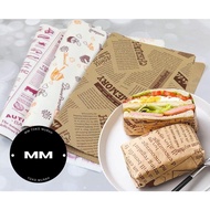 Kitchen needs wax paper 28x38cm 25 sheets patterned baking paper/ patterned baking paper/