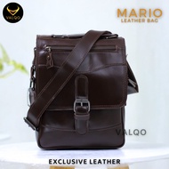 VALQO MARIO Tas Kulit Tas Pria Tas Selempang Kulit Sapi Slingbag Kulit Laki Cowok